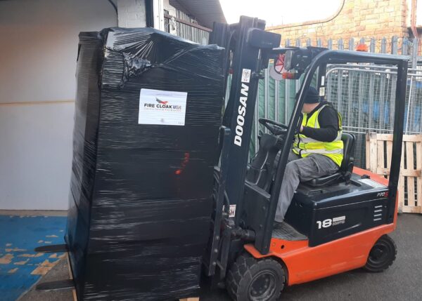 Fire Cloak electric vehicle fire blanket