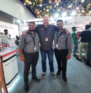 Matt with Dhaval and Amish from Firestellar Technologies