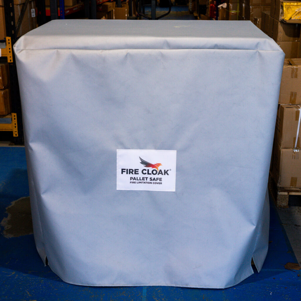 Fire Cloak Pallet Safe Fire Limitation Cover from Prosol UK