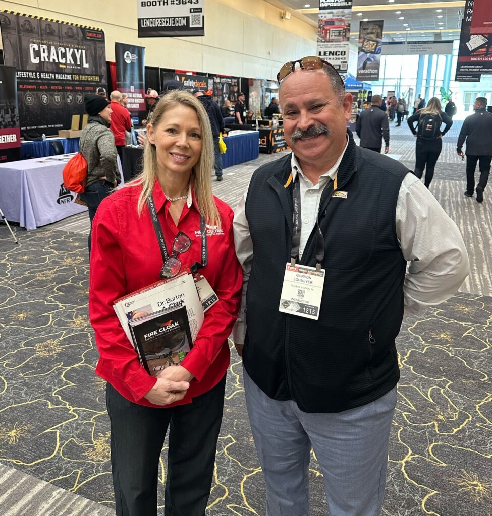 Ginger with Gordon Lohmeyer from IFSTA